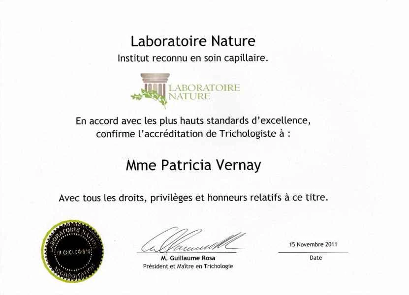 Accréditation de trichologiste