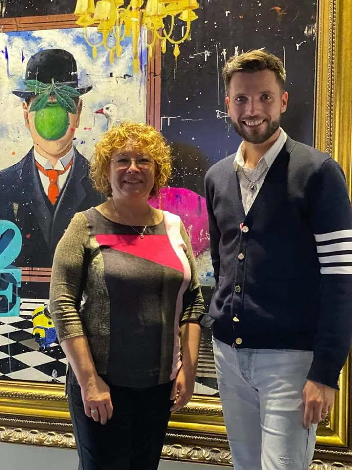 Patricia Vernay en compagnie de Rodolphe, fondateur de Rodolphe & Co